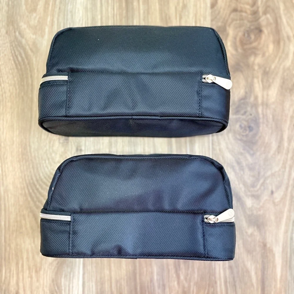 Personalized Men’s Toiletry Bag Black/Brown “Austin”